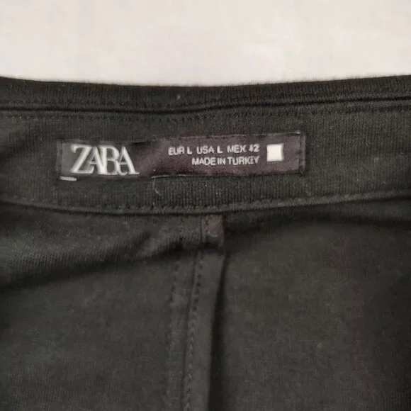 Zara Black Comfort Jacket Blazer Womens Large - Picture 3 of 11
